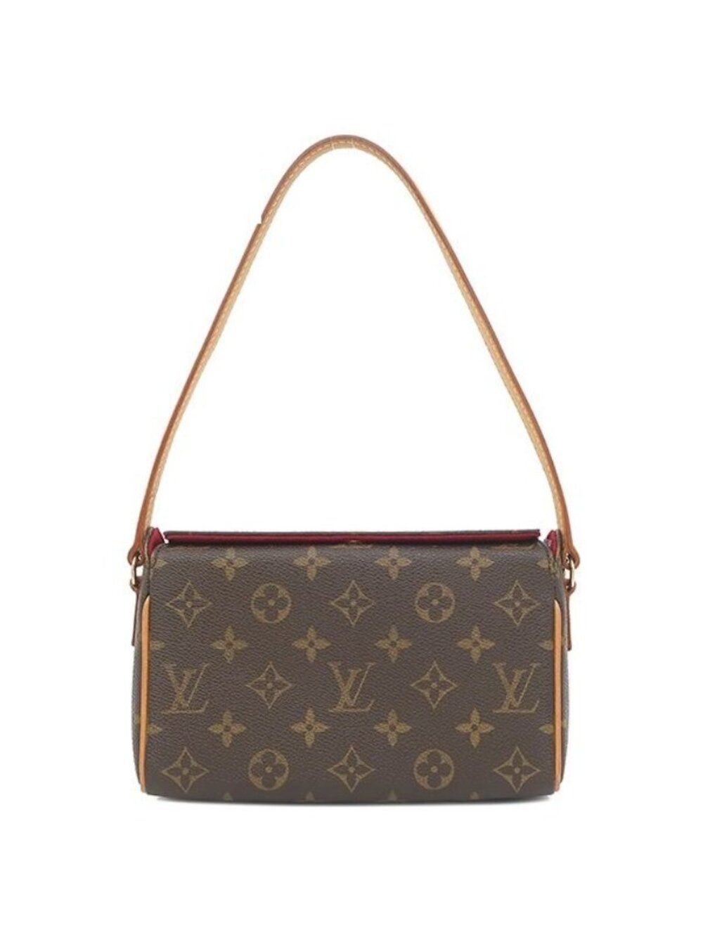 Louis Vuitton Handbag Recital Monogram Canvas Gold Brown
